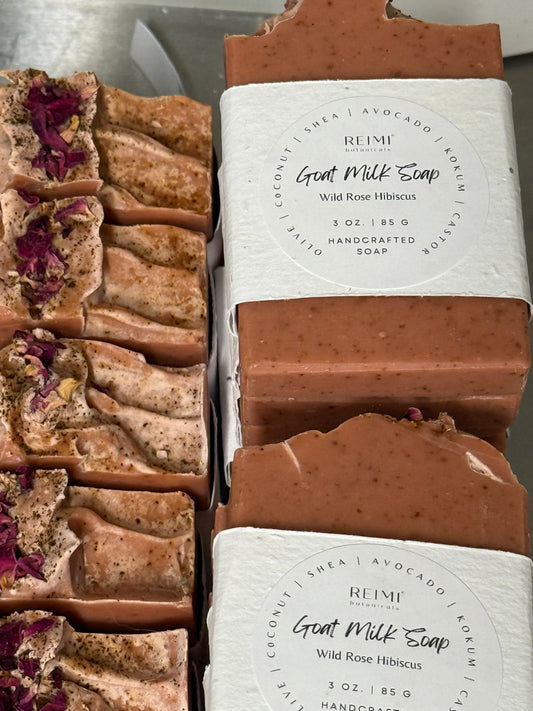 Goat Milk Wild Rose + Hibiscus Bar Soap