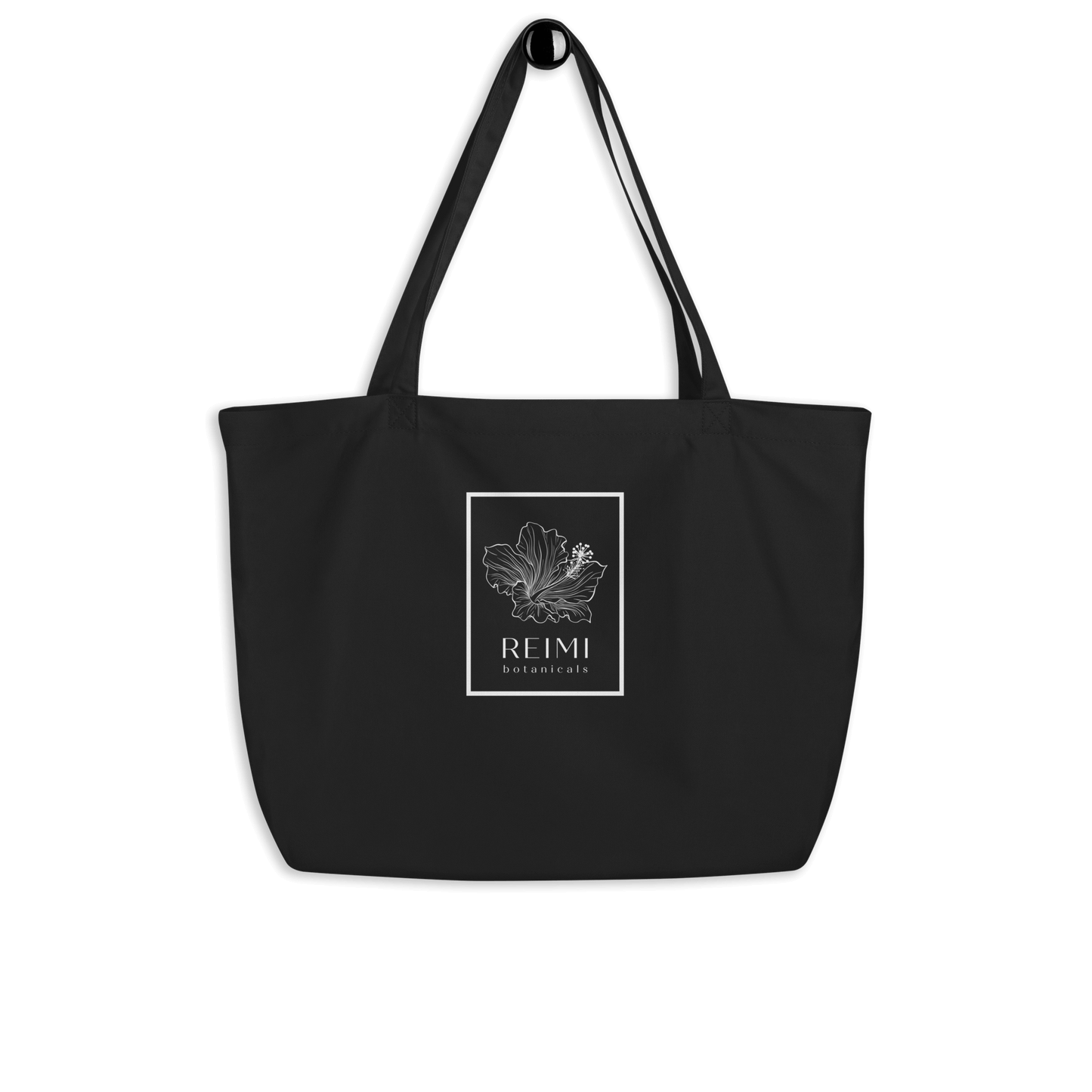Organic Cotton Hibiscus Tote Bag - Large
